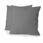Funda de almohada HOME LINGE PASSION Gris 63 x 63 cm (2 Unidades)