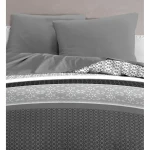 Funda de almohada HOME LINGE PASSION Gris 63 x 63 cm (2 Unidades)