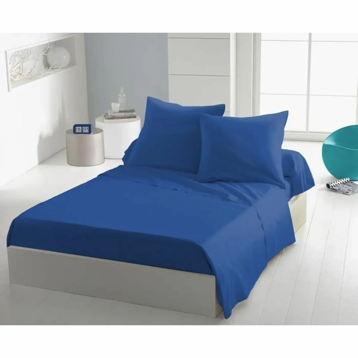 Juego de Sábanas HOME LINGE PASSION Flat sheet Azul Cama individual 180 x 290 cm