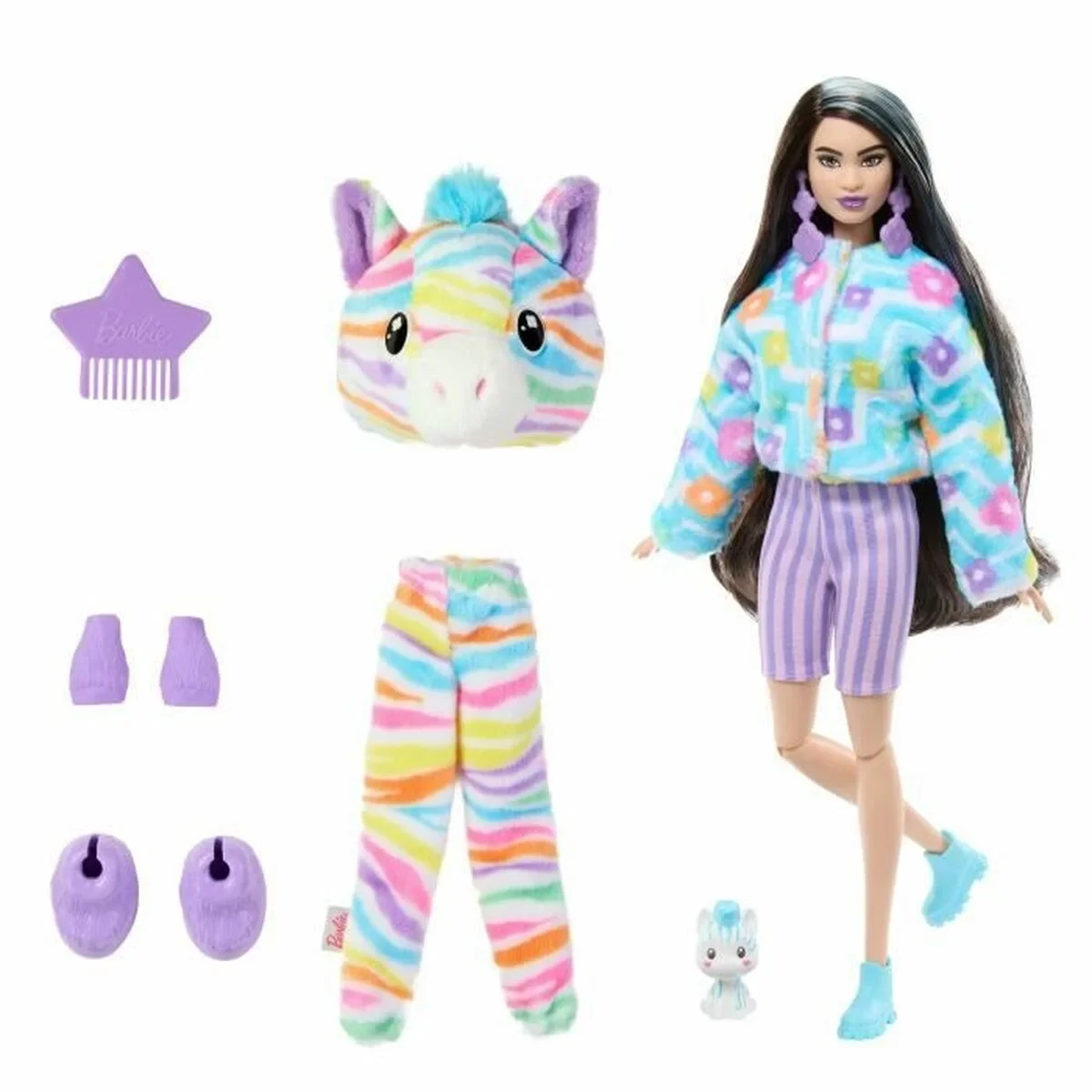 Muñeco Bebé con Accesorios Barbie Zebra Doll Colorful Dream