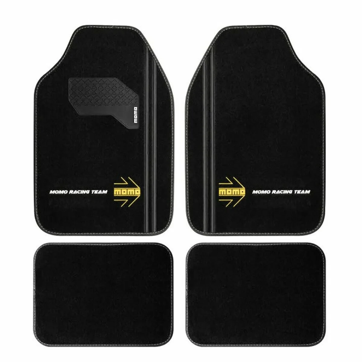 Alfombrilla para Coche MOMO MomlCM4A8BK Blanco/Negro Universal