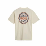 Camiseta de Manga Corta Hombre Vans Hawl Pass Ss Crew Beige