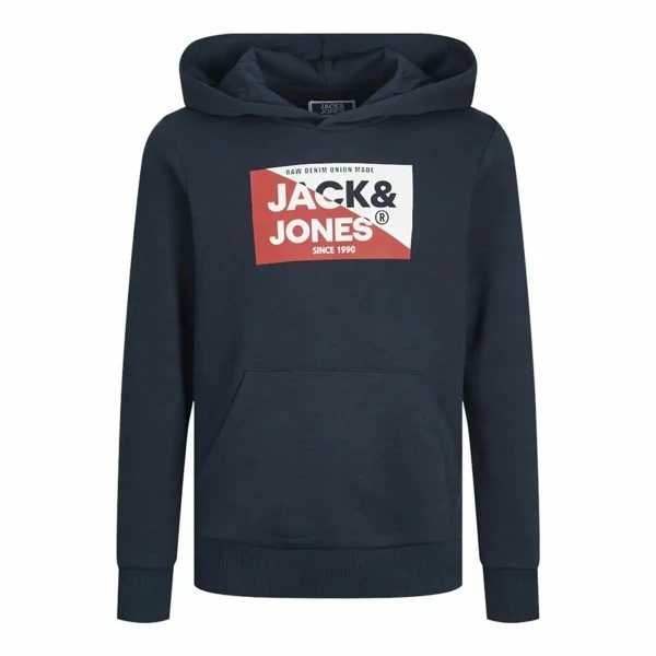 Sudadera con Capucha Hombre Jack & Jones Jjnolan Negro