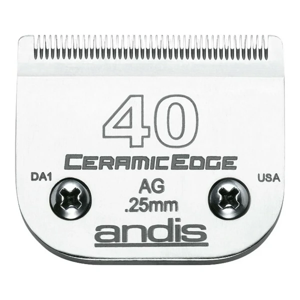 Recambio de Cuchilla para Afeitadora Andis S-40 Perro Cerámica 0,25 mm