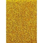 Papel Fama Glitter Dorado Goma Eva 50 x 70 cm (10 Unidades)
