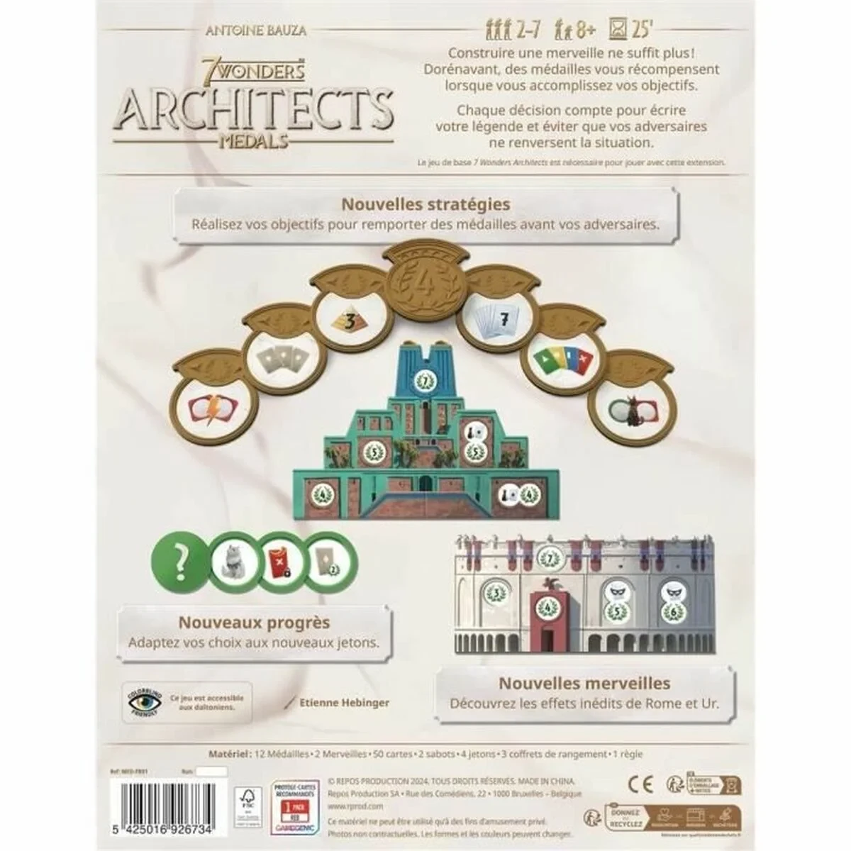 Juego de Mesa Asmodee 7 Wonders : Architects