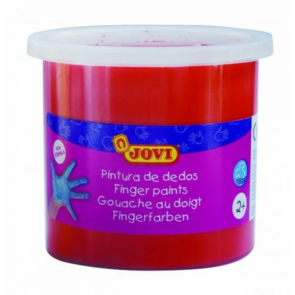 Pintura de Dedos Jovi 5 Unidades Rojo 5 Piezas 125 ml