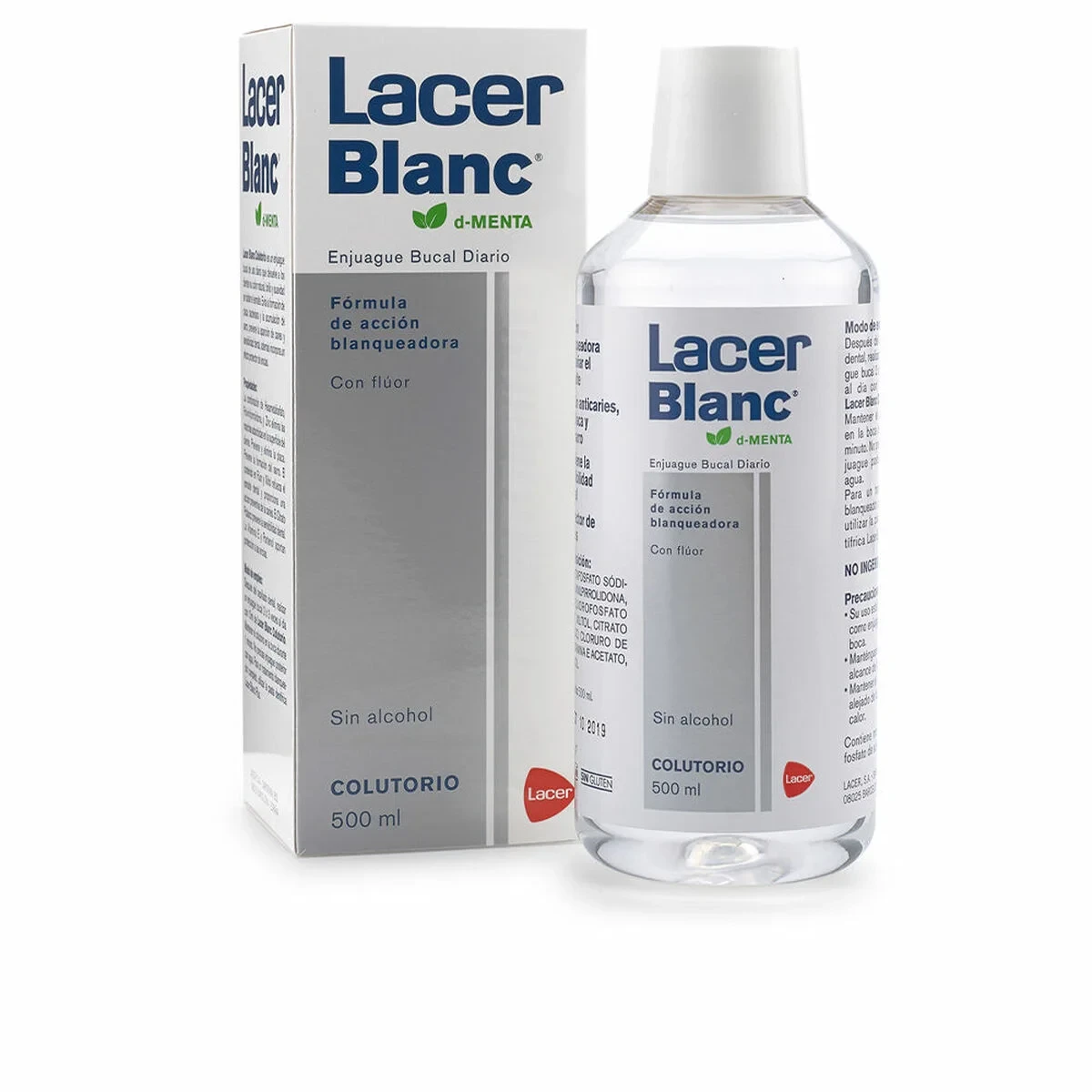 Enjuague Bucal Lacer Blanc Menta (500 ml)