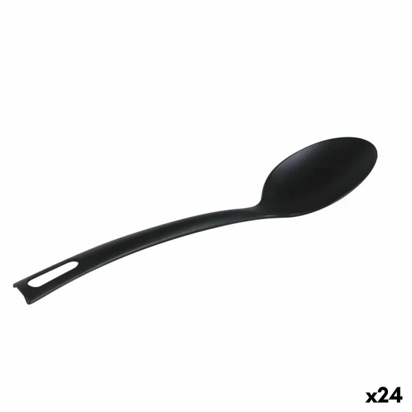 Cucharón Quttin   Nailon Negro 29 x 6 cm (24 Unidades)