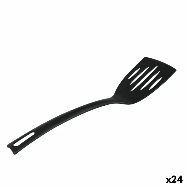 Espátula de Cocina Quttin   Negro Nailon 30 x 7 cm 30 x 7 x 3 cm (24 Unidades)