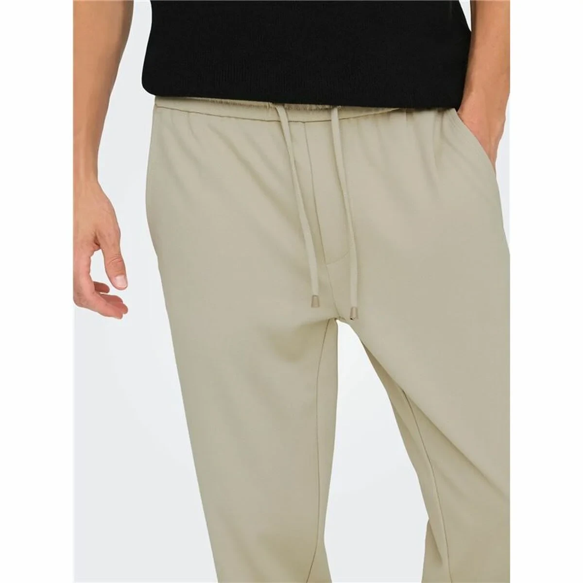 Pantalón de Chándal para Adultos Only & Sons Onslinus Crop Tap 0192 Beige Hombre