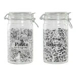 Bote DKD Home Decor Cristal Tradicional 10 x 12.5 x 20 cm 1 L (2 pcs)
