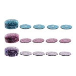 Posavasos DKD Home Decor Aluminio Madera MDF (3 pcs)