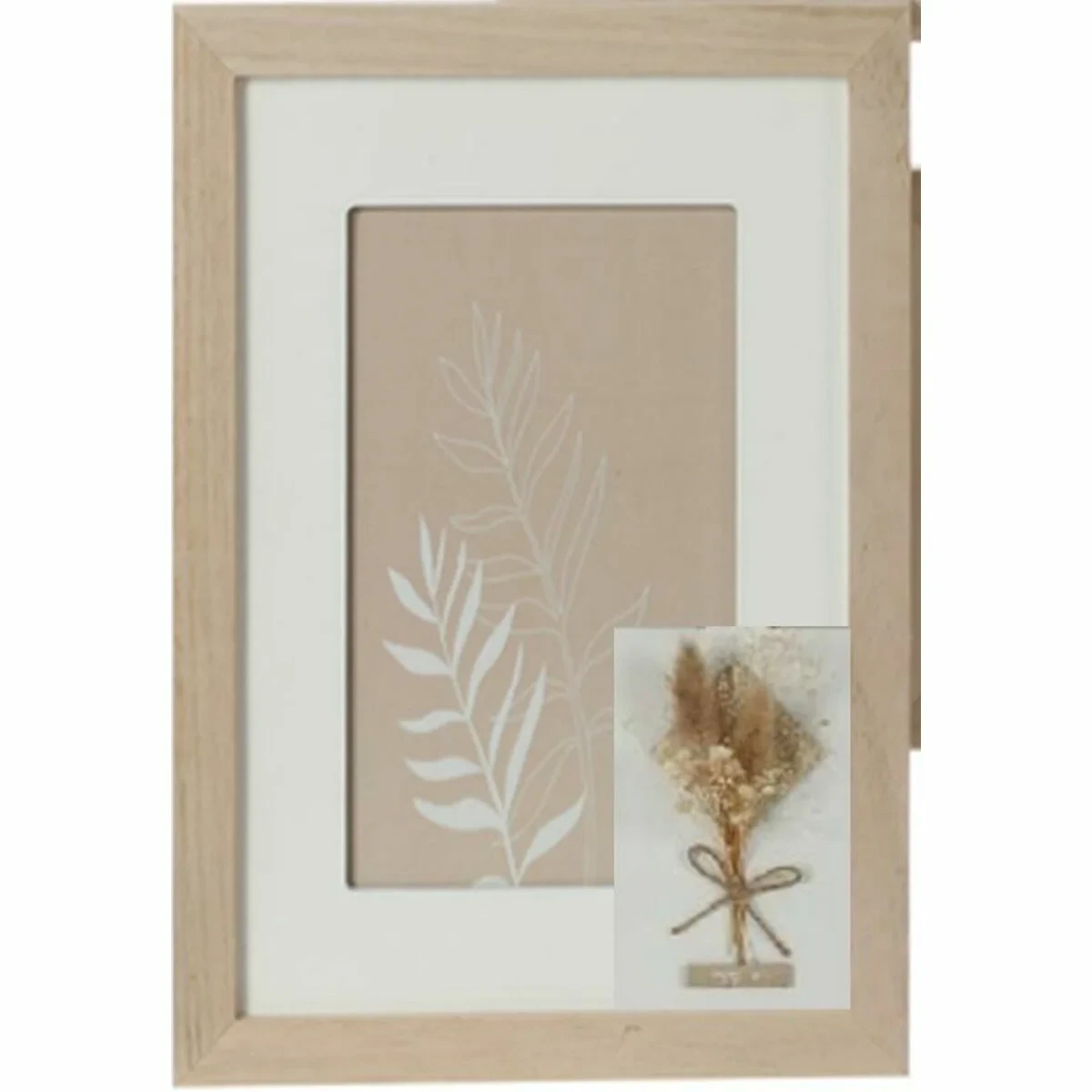 Marco de Fotos DKD Home Decor Cristal Natural Shabby Chic (15 x 1 x 20 cm) (22 x 1 x 27 cm)