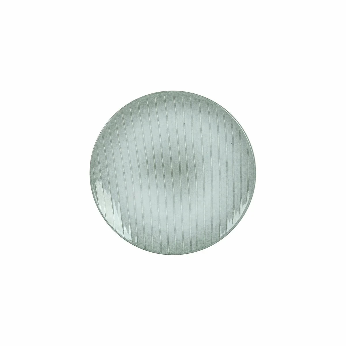Plato Llano DKD Home Decor Verde Gres (20 x 20 x 2,5 cm)