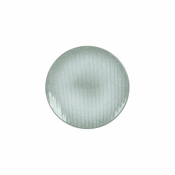 Plato Llano DKD Home Decor Verde Gres (20 x 20 x 2,5 cm)
