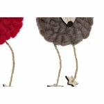 Adorno Navideño DKD Home Decor Poliéster Madera Reno (3 pcs) (8 x 3 x 26 cm)