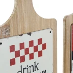 Perchero de Pie DKD Home Decor Rojo Madera Metal (2 pcs) (21 x 5 x 45 cm)