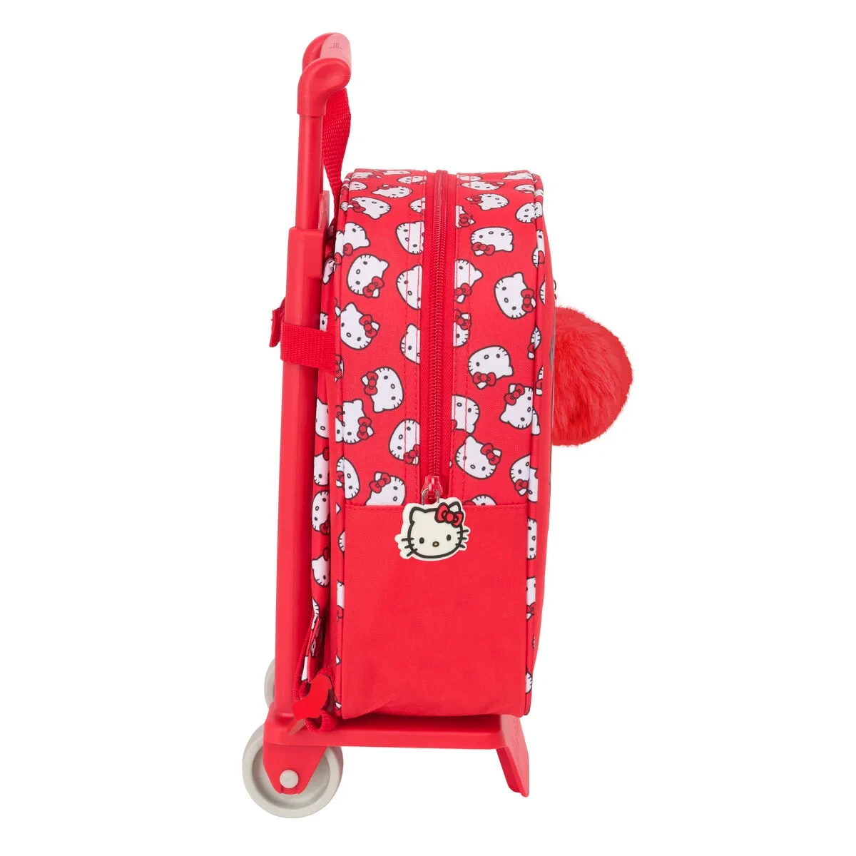Mochila Escolar Hello Kitty Iconic Blanco Rojo 22 x 27 x 10 cm