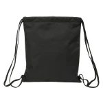 Bolsa Mochila con Cuerdas Kappa Dark Negro 35 x 40 x 1 cm