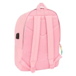 Mochila Escolar Munich +usb munich Rosa 31 x 44 x 18 cm