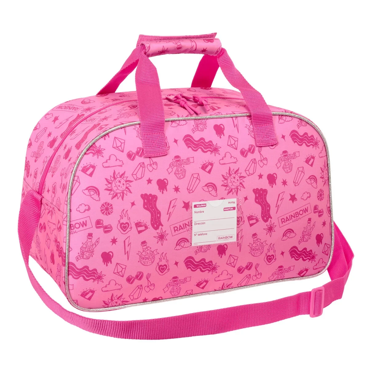 Bolsa de Deporte Rainbow High Shine Multicolor 40 x 24 x 23 cm