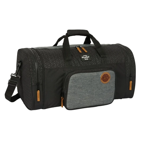 Bolsa de Deporte BlackFit8 Old school Negro Gris 55 x 26 x 27 cm