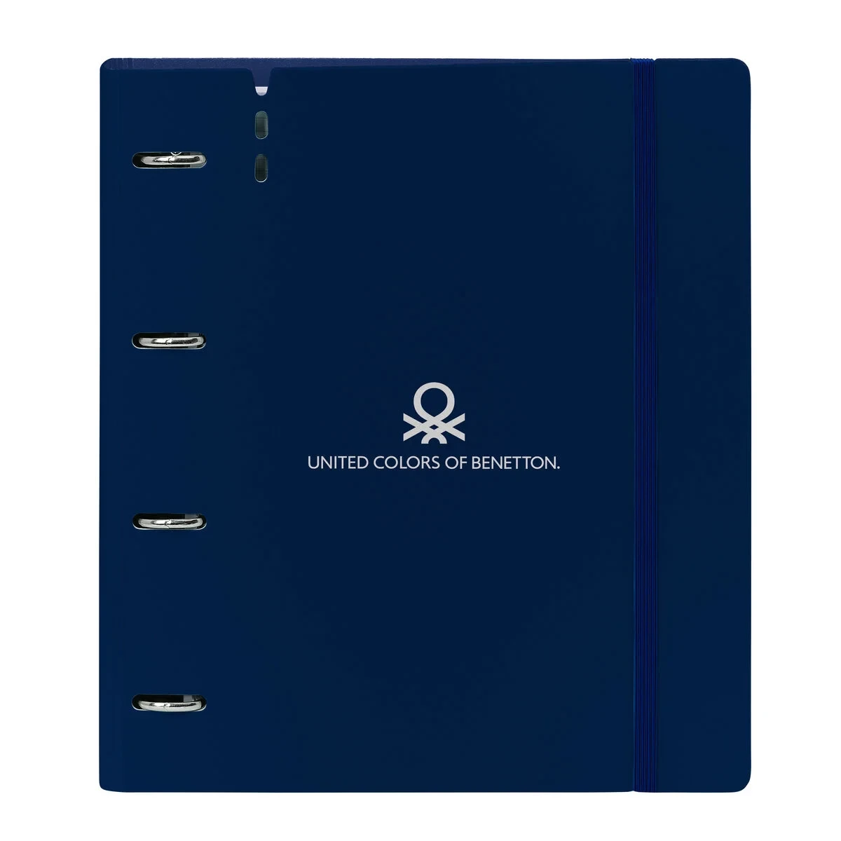 Carpeta de anillas Benetton Damero Azul marino 27 X 32 X 4 cm