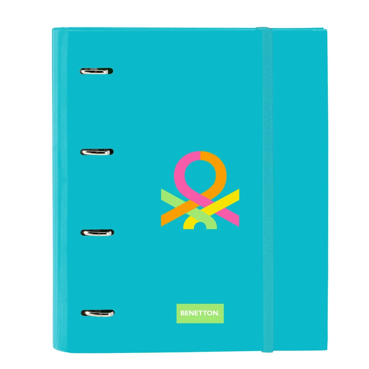 Carpeta de anillas Benetton Summer Azul 27 x 32 x 3.5 cm