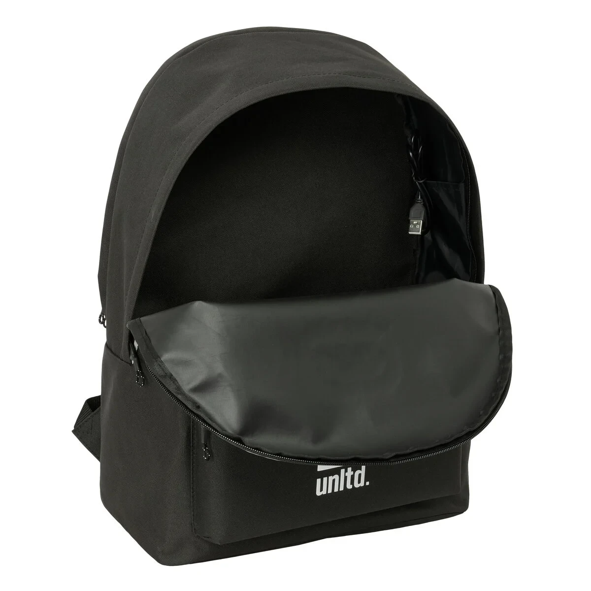 Mochila para Portátil Eckō Unltd. WORLDWIDE Negro 31 x 44 x 18 cm