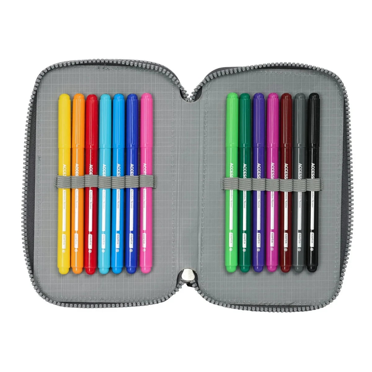 Portatodo Real Madrid C.F. Gris 12.5 x 19.5 x 4 cm 29 Piezas