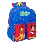 Mochila Escolar Mickey Mouse Clubhouse Good day Azul 28 x 34 x 10 cm