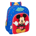 Mochila Escolar Mickey Mouse Clubhouse Good day Azul 32 x 38 x 12 cm