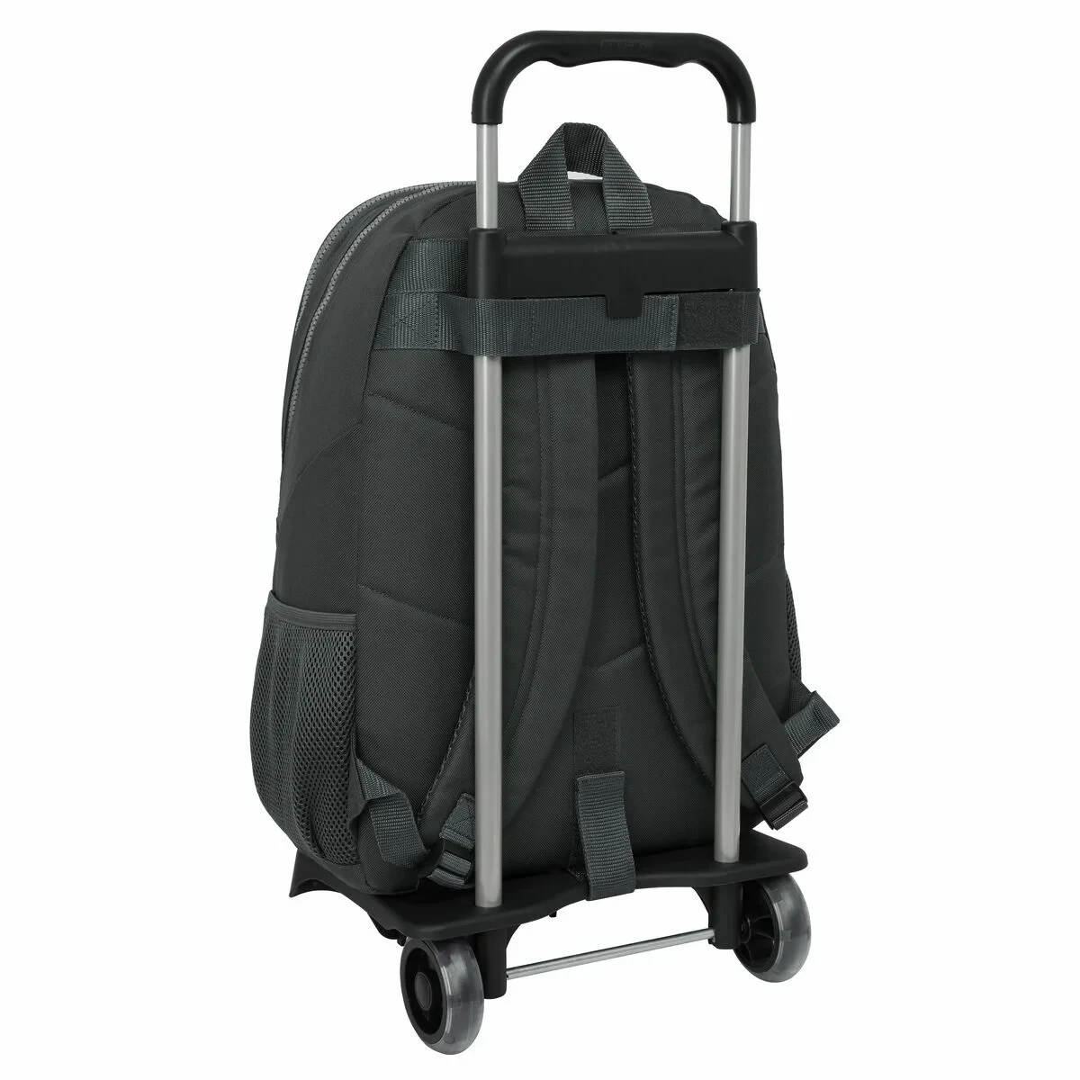 Mochila Escolar con Ruedas Real Madrid C.F. Gris 32 x 44 x 16 cm