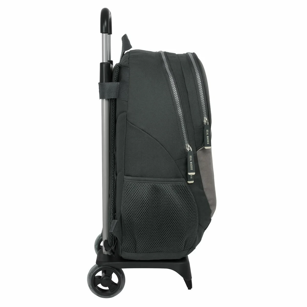 Mochila Escolar con Ruedas Real Madrid C.F. Gris 32 x 44 x 16 cm