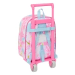 Mochila Escolar con Ruedas Barbie Painterly Rosa Azul cielo 22 x 27 x 10 cm