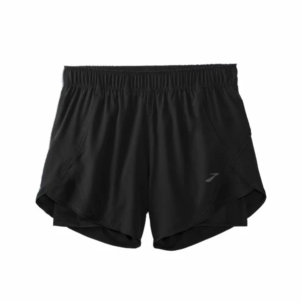 Pantalones Cortos Deportivos para Mujer Brooks Chaser 5" 2-in-1 Negro