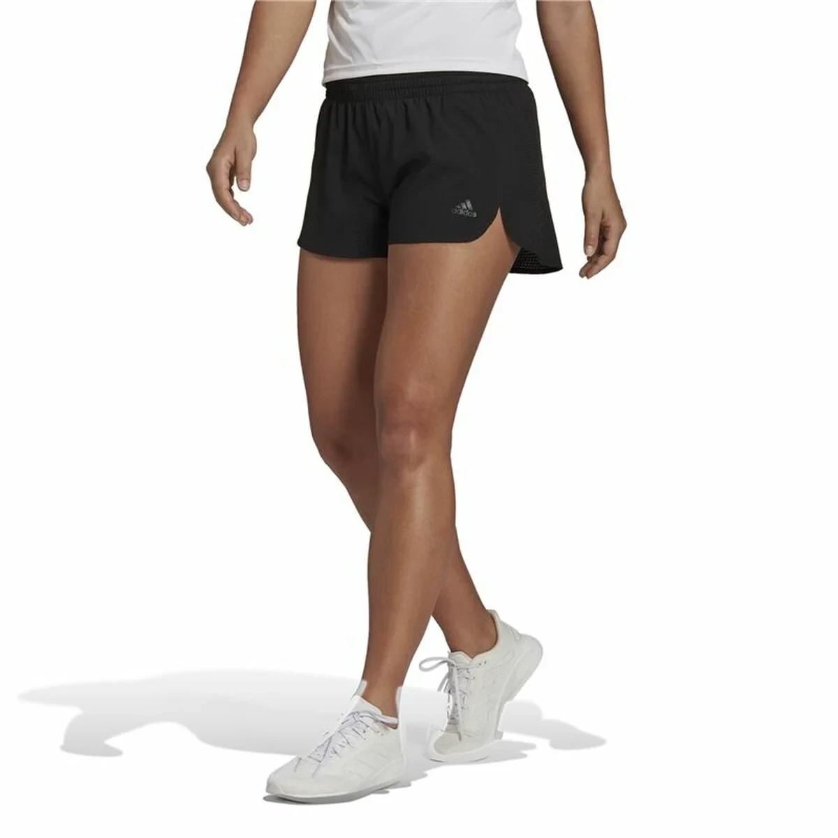 Pantalones Cortos Deportivos para Mujer Adidas Rnfastrt Ib Mujer Negro