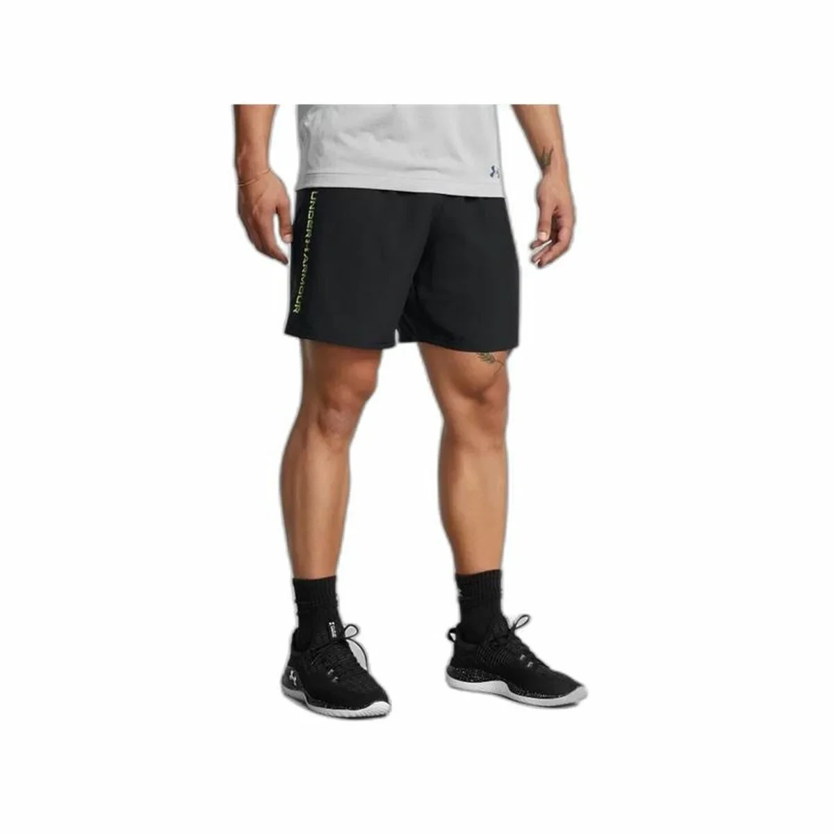 Pantalones Cortos Deportivos para Hombre Under Armour Wordmark Negro