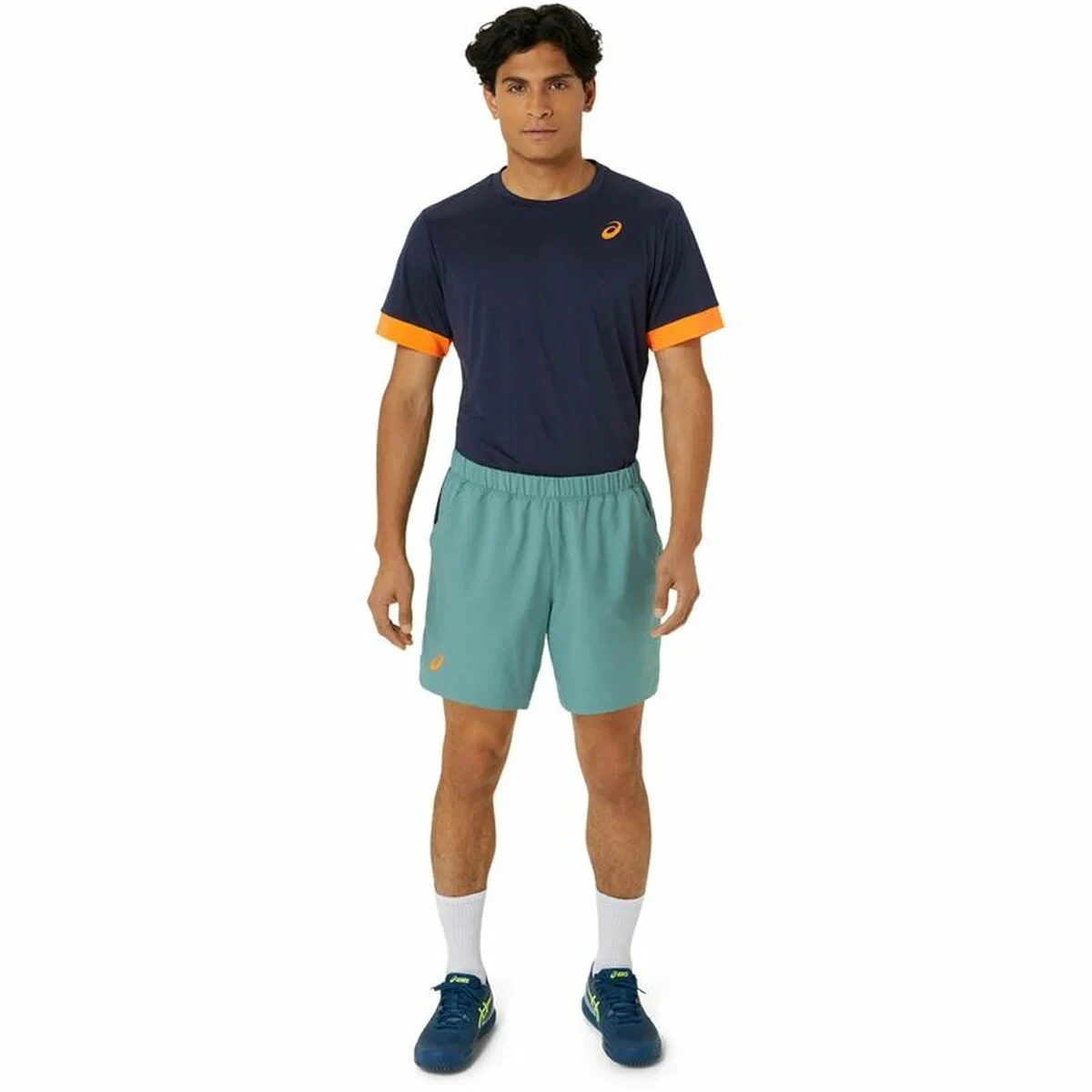 Pantalones Cortos Deportivos para Hombre Asics Verde