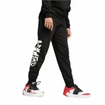Pantalones Cortos Deportivos para Niños Puma Basketball Blueprint Pants Fl. Infantil Negro