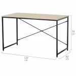 Mesa de Escritorio Max Home Acero Melamina Aglomerado 120 x 71 x 60 cm