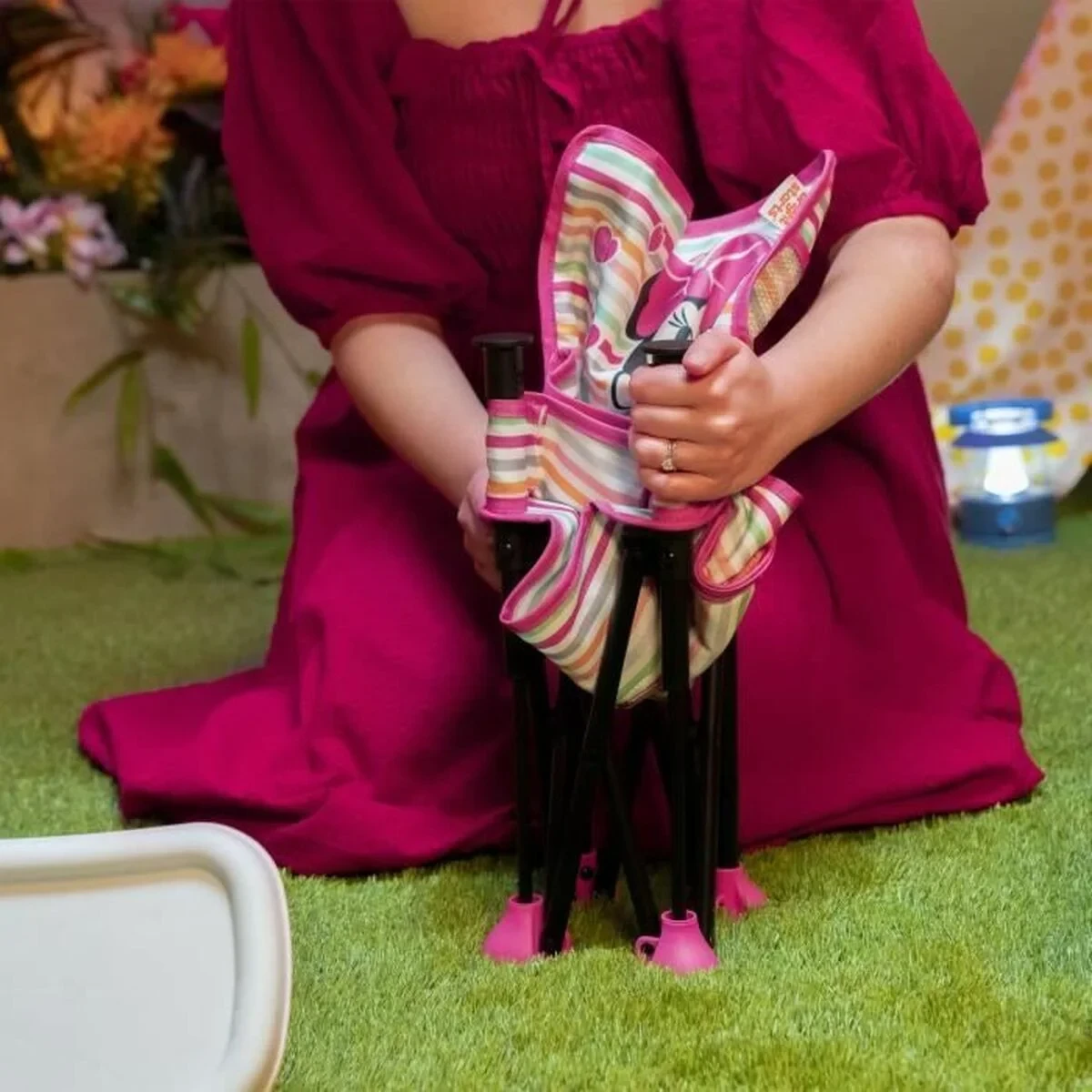 Elevador Disney Pop 'n Sit Rosa Rose