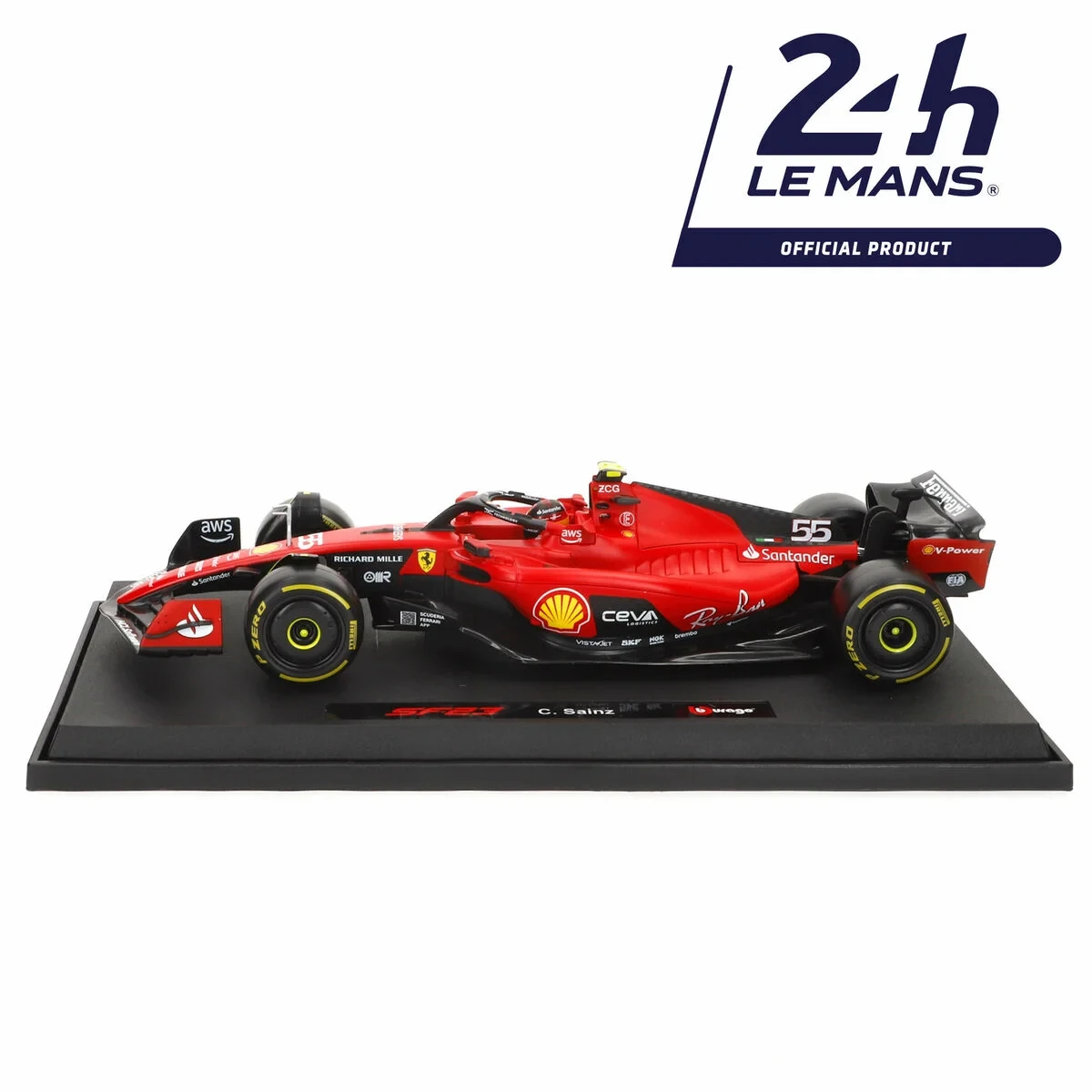 Coche Bburago Ferrari F1 Racing SF23 #55 C 1:18