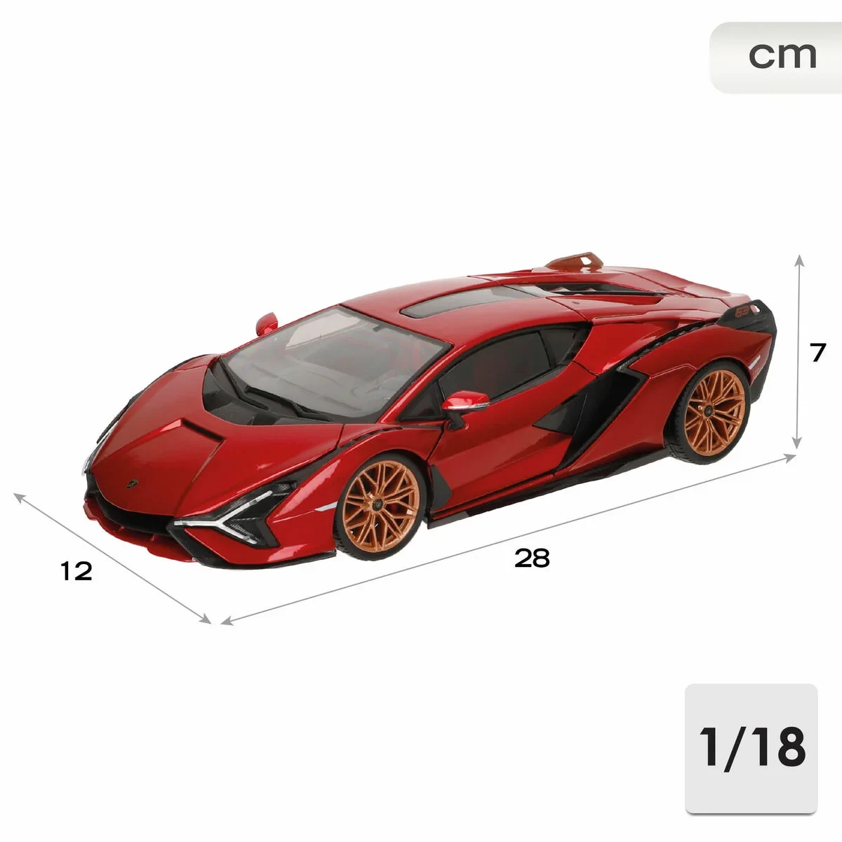 Coche Bburago GT-Lamborghini Sian FKP 37 1:18