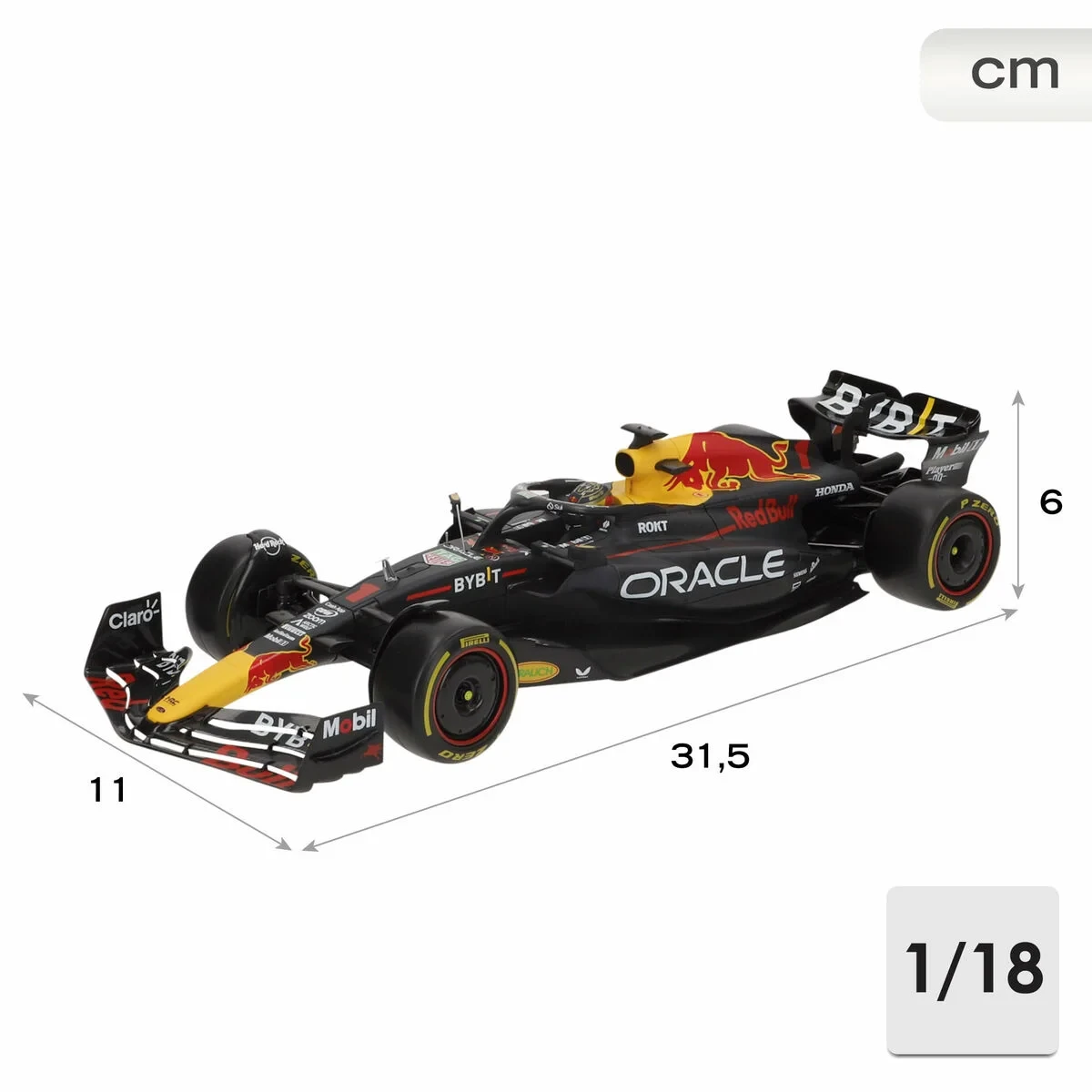 Coche Bburago F1 Race Oracle Red Bull Racing RB19 1:18