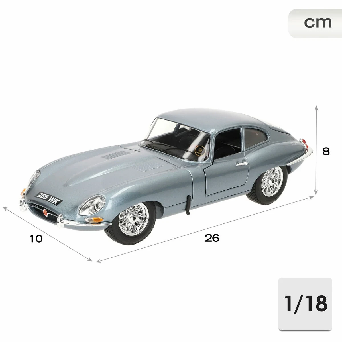 Coche Bburago GT-Jaguar "E" Coupe (1961) 1:18
