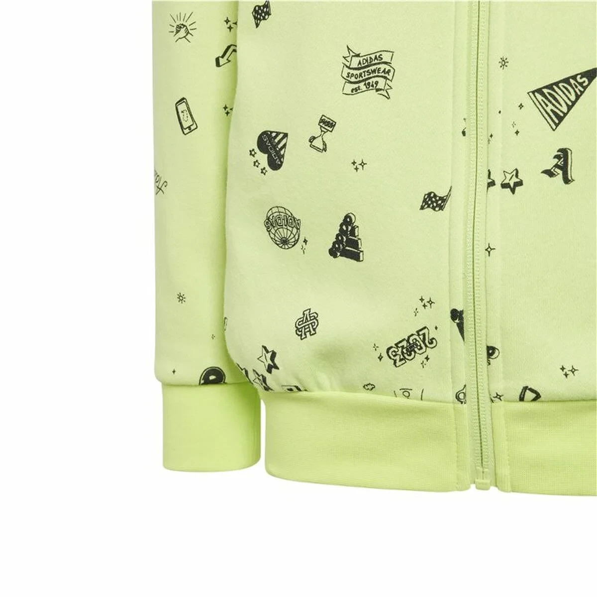 Chándal Infantil Adidas Lk Bluv Q3 Verde 2 Piezas