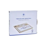 Tabla para cortar queso DKD Home Decor Bambú Gres 24,5 x 20 x 1,2 cm Marinero