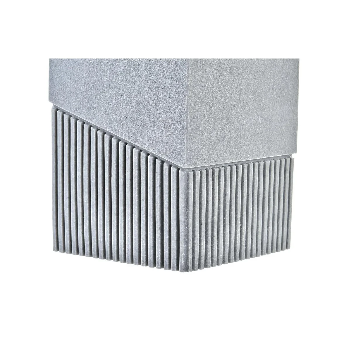 Escobilla para el Baño DKD Home Decor Scandi Plateado Gris Acero Inoxidable Aluminio Resina (9,5 x 9,5 x 37 cm)